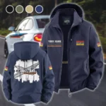 Off-Road Adventure Bike Fleece Windbreaker Jacket, Thermal Wind-Deflector HVN1451CA - Navy