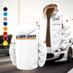Off-Road Adventure Bike Winter Fleece Jacket, Heavy-Duty Cold Fleece HVN1451CA - White