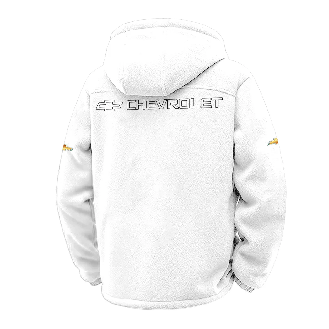 Performance Sedan Winter Fleece Jacket, Dynamic Winter Training Top HVN1451CE - White - Image 3