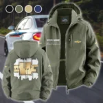 American Speed Car Fleece Windbreaker Jacket, Performance Barrier Jacket HVN1451CH - Green
