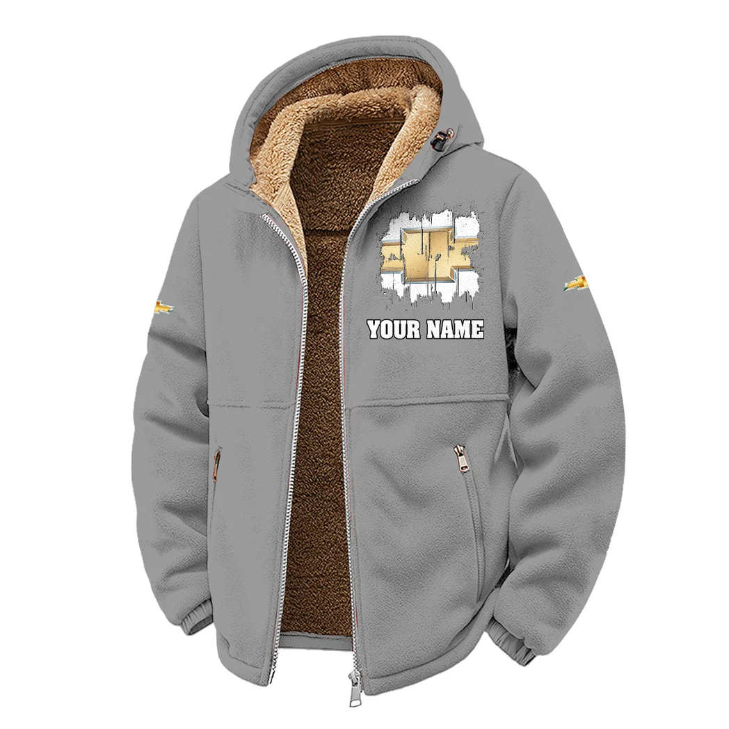 American Speed Car Winter Fleece Jacket, Multi-Sport Winter Layer HVN1451CH - Grey - Image 2