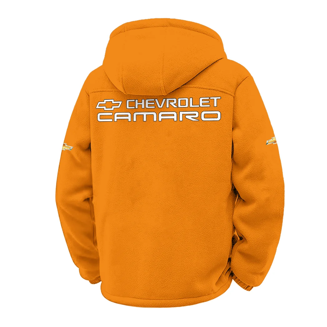 American Speed Car Winter Fleece Jacket, Multi-Sport Winter Layer HVN1451CH - Orange - Image 3
