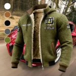 Construction Equipment Fleece-Lined Hooded Jacket, Storm-Ready Fleece-Lined Coat HVN1451CI - Green