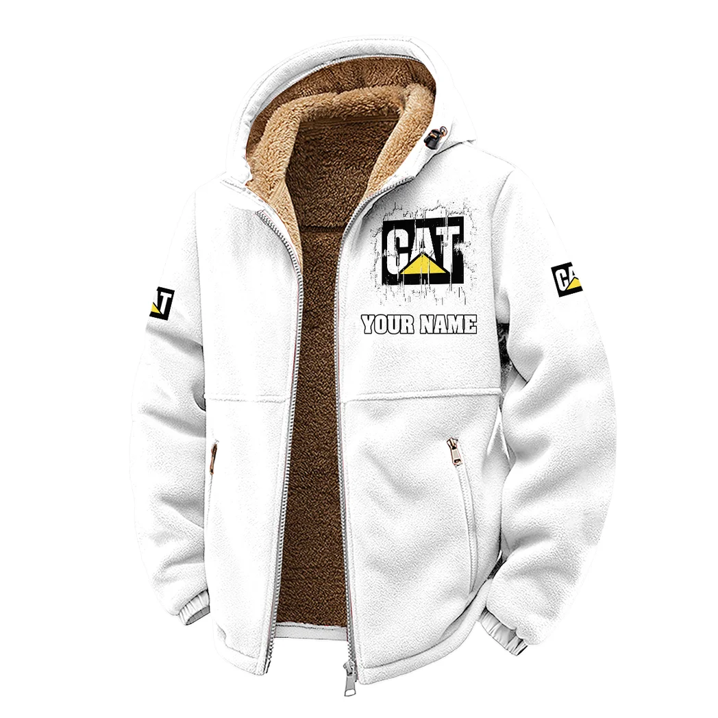 Construction Equipment Winter Fleece Jacket, Technical Mid-Layer Jacket HVN1451CI - White - Image 2