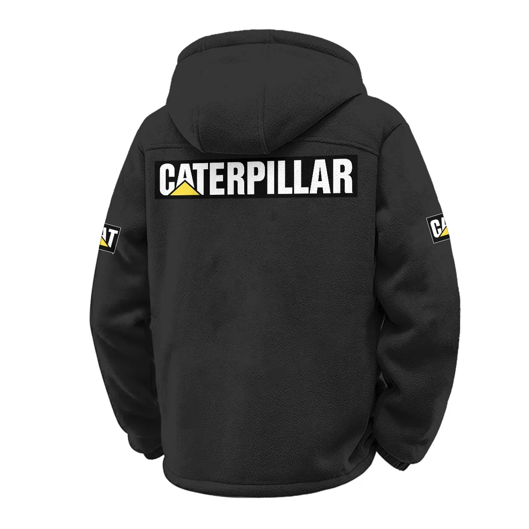 Construction Equipment Winter Fleece Jacket, Technical Mid-Layer Jacket HVN1451CI - Black - Image 3