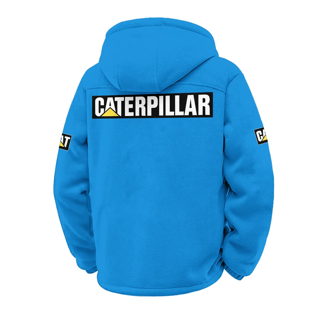 Construction Equipment Winter Fleece Jacket, Technical Mid-Layer Jacket HVN1451CI - Cyan - Image 3