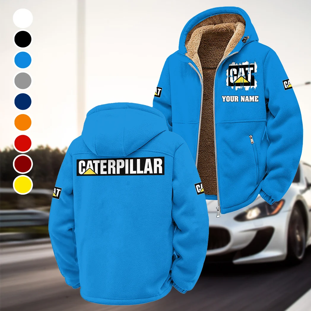 Construction Equipment Winter Fleece Jacket, Technical Mid-Layer Jacket HVN1451CI - Cyan