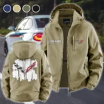 American Muscle Fleece Windbreaker Jacket, Cold-Air Cycling Shell HVN1451CO - Khaki