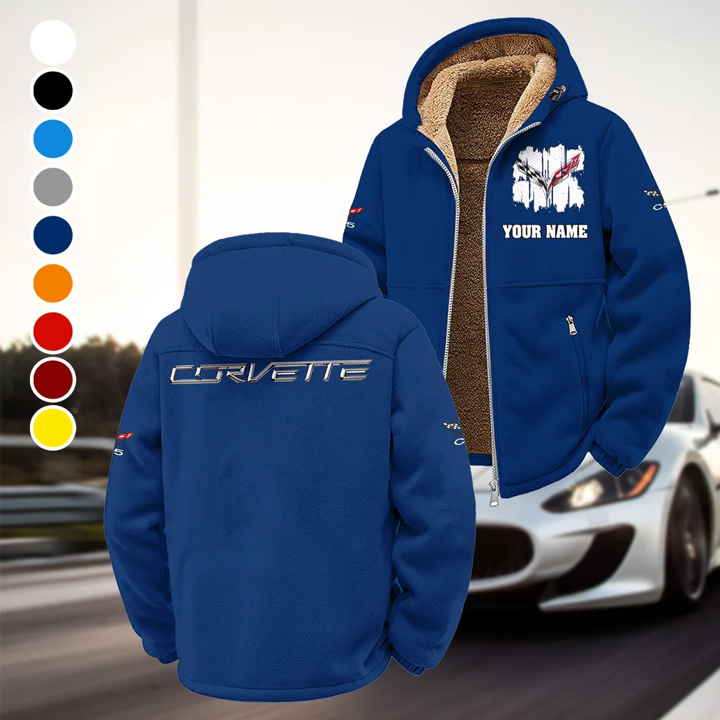 American Muscle Winter Fleece Jacket, All-Mountain Sport Jacket HVN1451CO - Navy