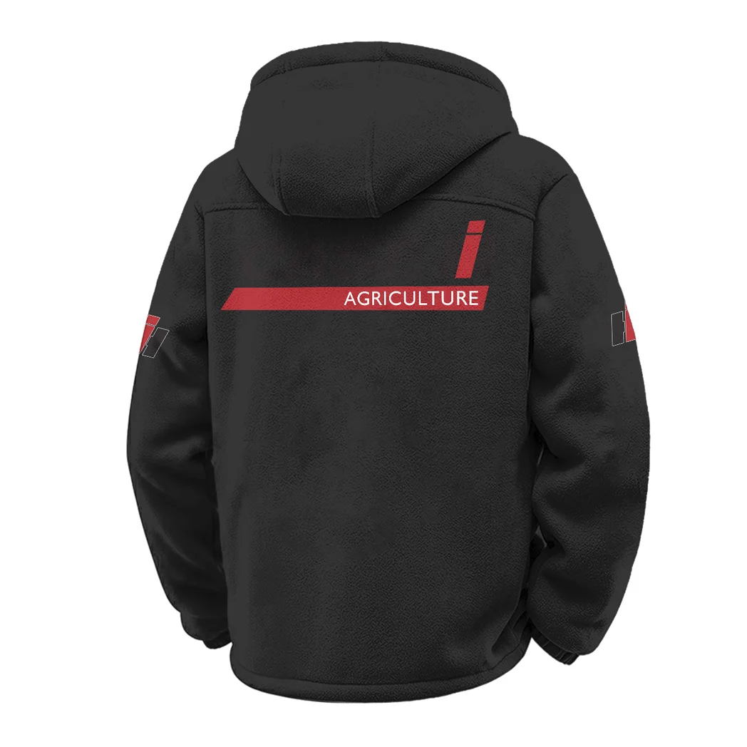 Rural Equipment Winter Fleece Jacket, Cold Weather Hiking Fleece HVN1451CS - Black - Image 3