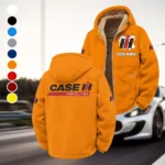 Rural Equipment Winter Fleece Jacket, Cold Weather Hiking Fleece HVN1451CS - Orange