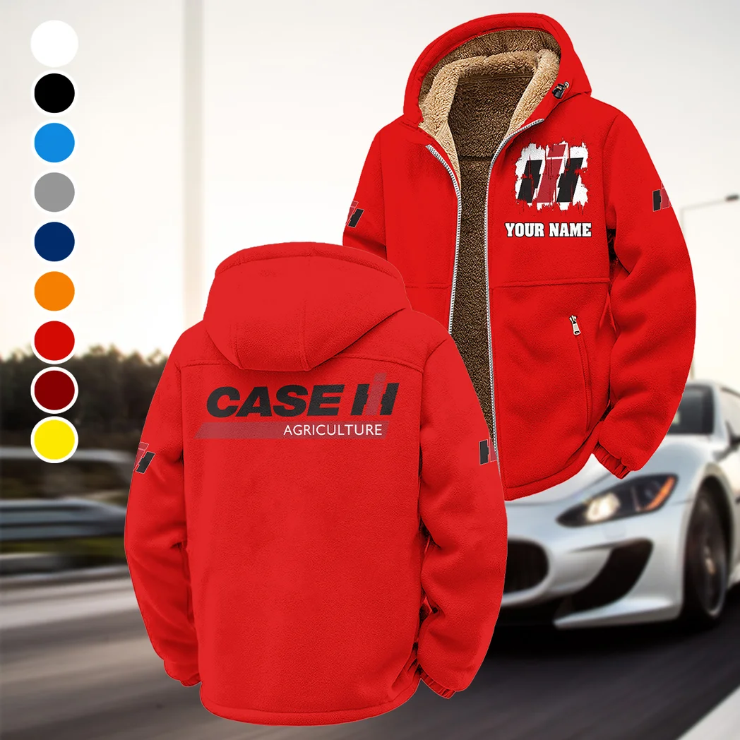 Rural Equipment Winter Fleece Jacket, Cold Weather Hiking Fleece HVN1451CS - Red