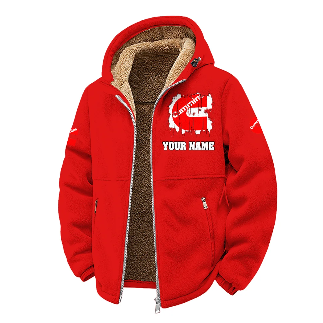 ProForce Diesel Winter Fleece Jacket, Cross-Training Thermal Zip HVN1451CU - Red - Image 2