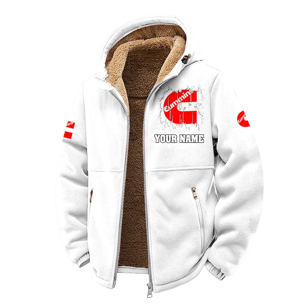ProForce Diesel Winter Fleece Jacket, Cross-Training Thermal Zip HVN1451CU - White - Image 2