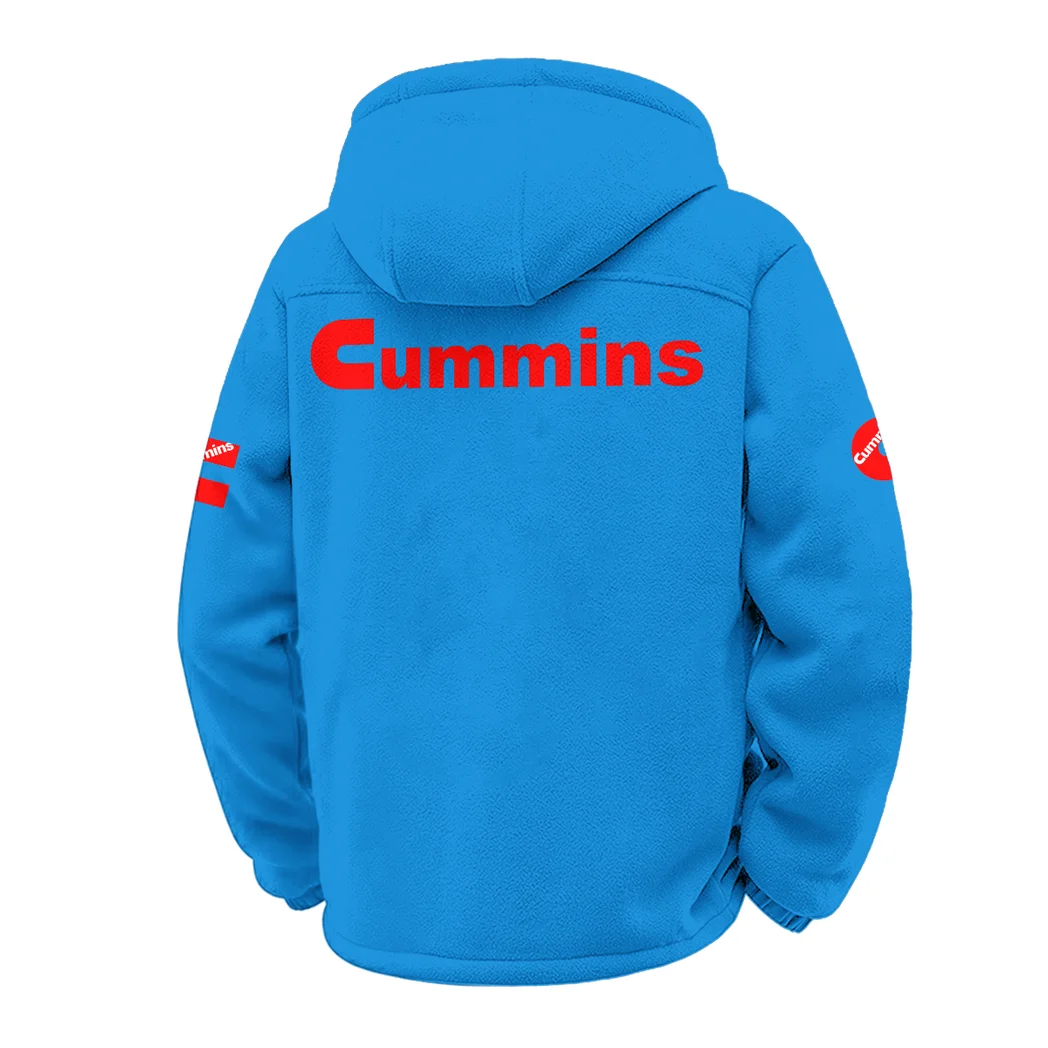 ProForce Diesel Winter Fleece Jacket, Cross-Training Thermal Zip HVN1451CU - Cyan - Image 3
