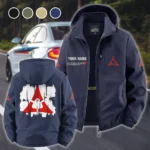 American Muscle Car Fleece Windbreaker Jacket, Cross-Training Wind Shell HVN1451DC - Navy