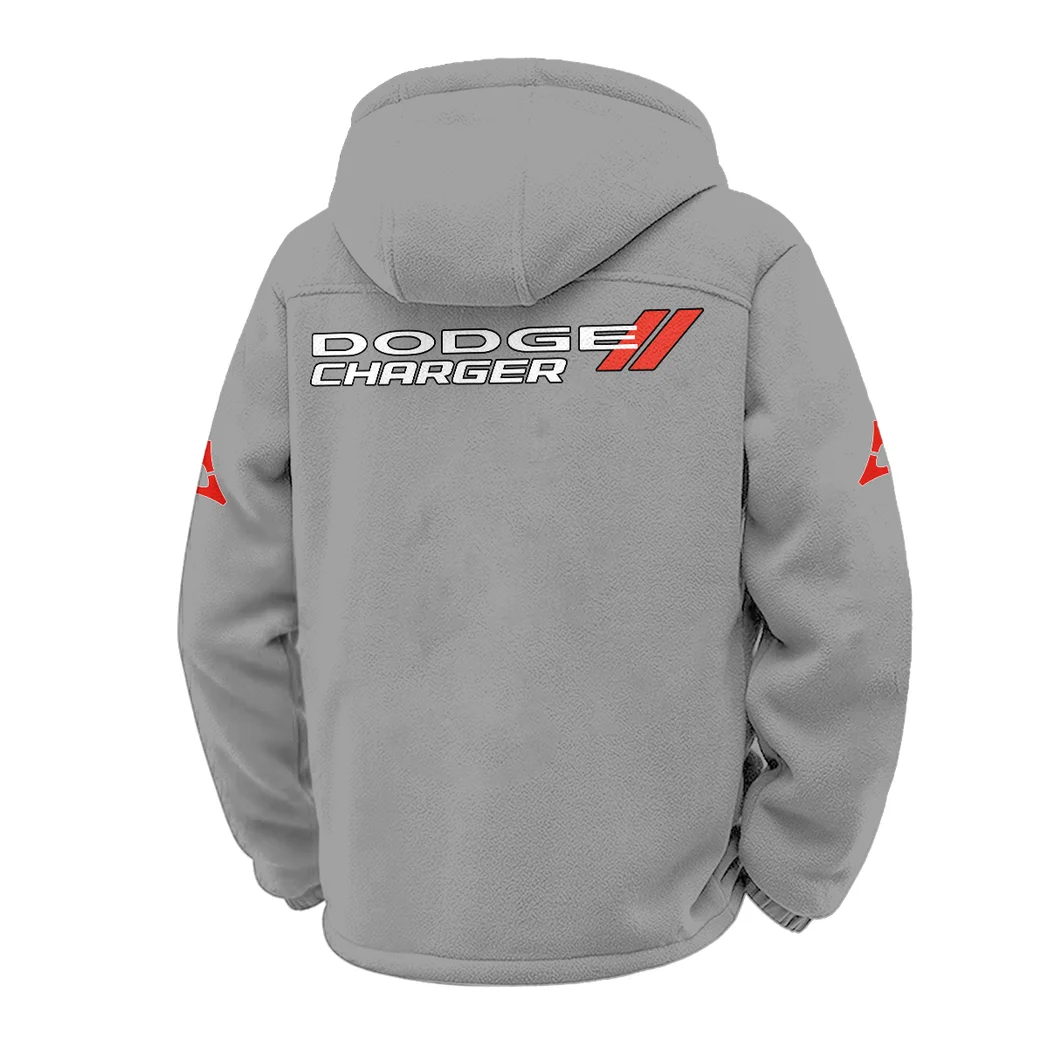 American Muscle Car Winter Fleece Jacket, Ski & Snowboard Mid-Layer HVN1451DC - Grey - Image 3