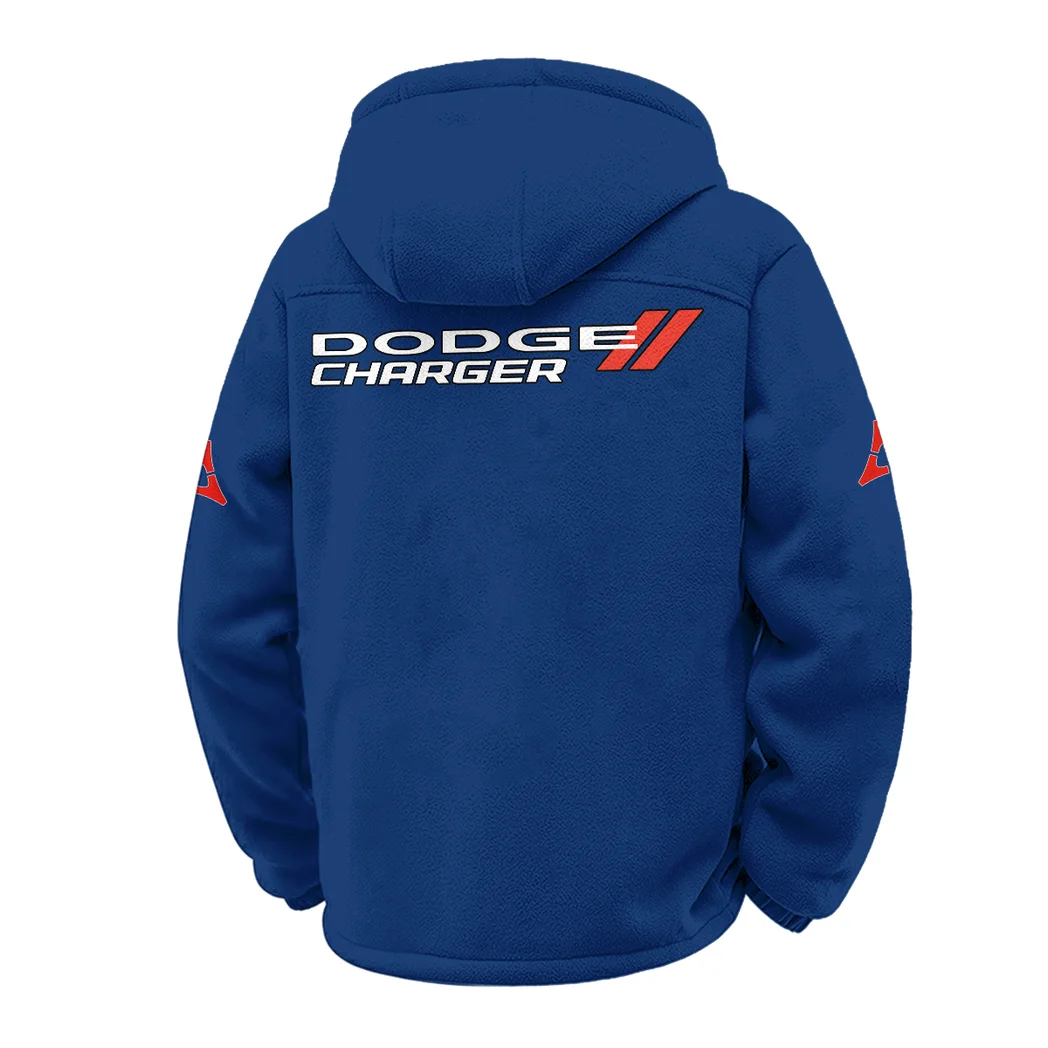 American Muscle Car Winter Fleece Jacket, Ski & Snowboard Mid-Layer HVN1451DC - Navy - Image 3