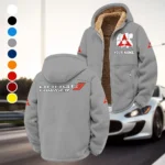 American Muscle Car Winter Fleece Jacket, Ski & Snowboard Mid-Layer HVN1451DC - Grey