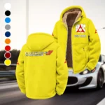American Muscle Car Winter Fleece Jacket, Ski & Snowboard Mid-Layer HVN1451DC - Yellow
