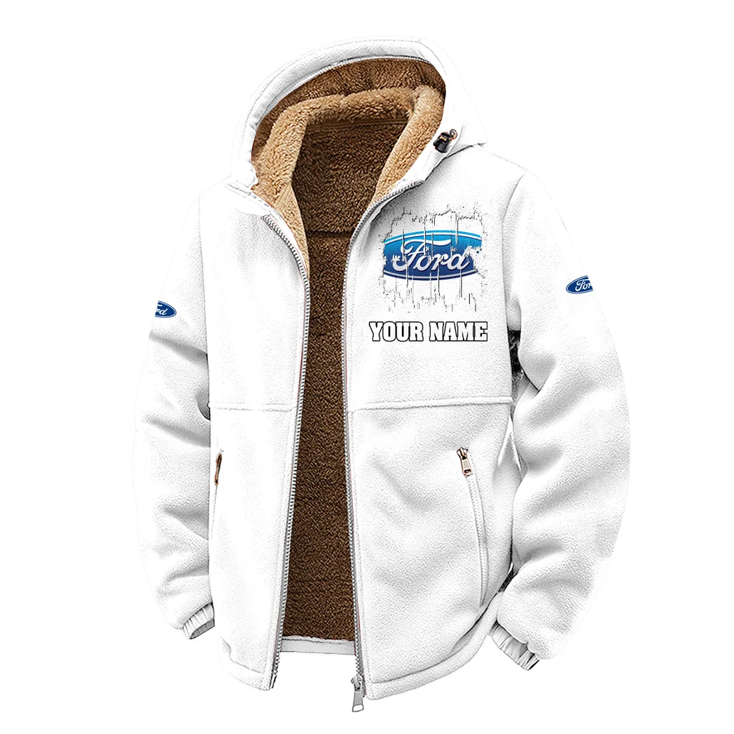 Pickup Legend Winter Fleece Jacket, Heavyweight Plush Fleece HVN1451FO - White - Image 2