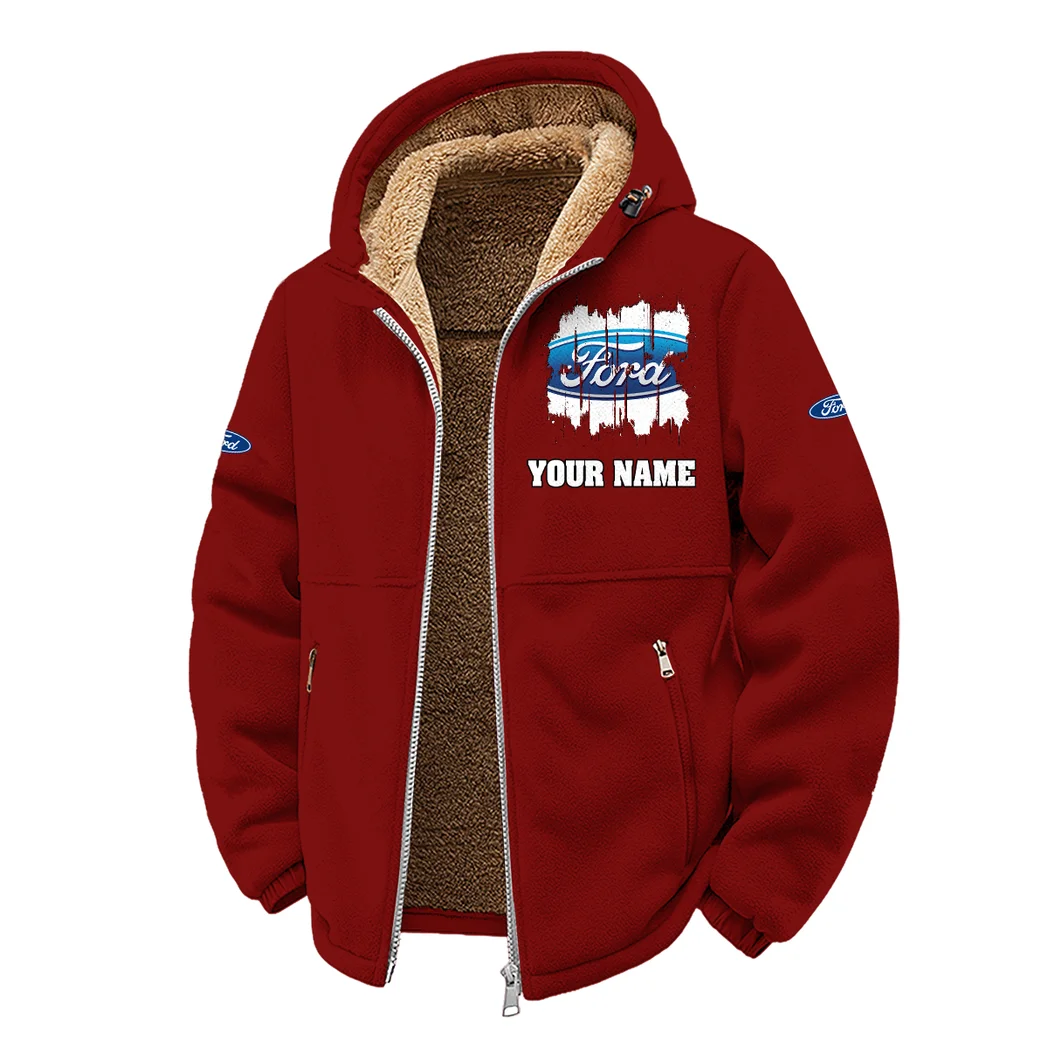 Pickup Legend Winter Fleece Jacket, Heavyweight Plush Fleece HVN1451FO - Wine - Image 2