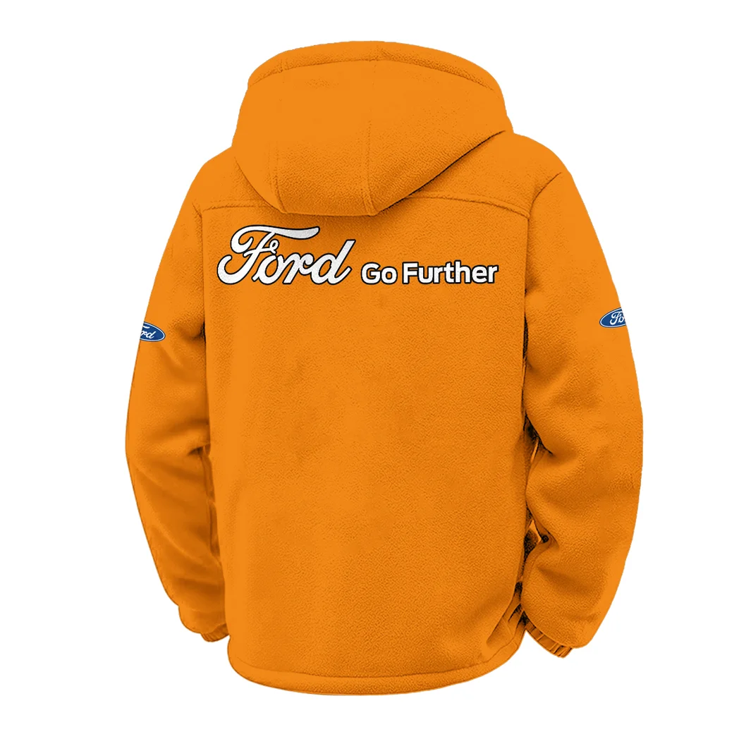 Pickup Legend Winter Fleece Jacket, Heavyweight Plush Fleece HVN1451FO - Orange - Image 3