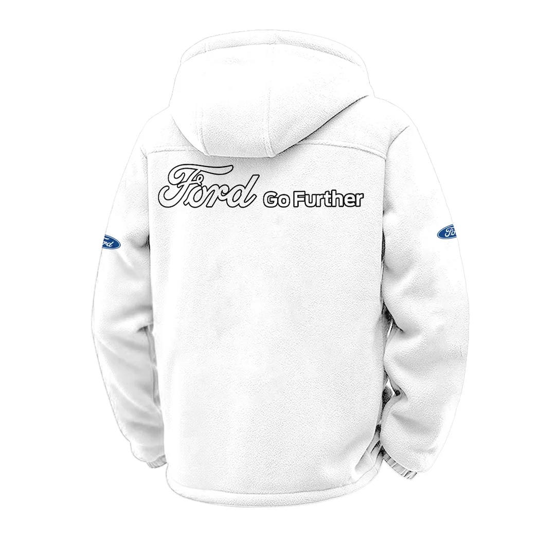 Pickup Legend Winter Fleece Jacket, Heavyweight Plush Fleece HVN1451FO - White - Image 3