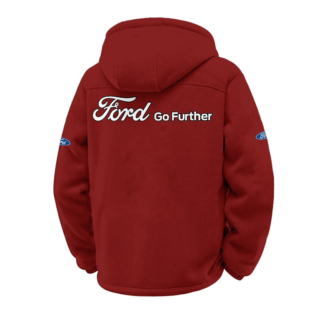 Pickup Legend Winter Fleece Jacket, Heavyweight Plush Fleece HVN1451FO - Wine - Image 3
