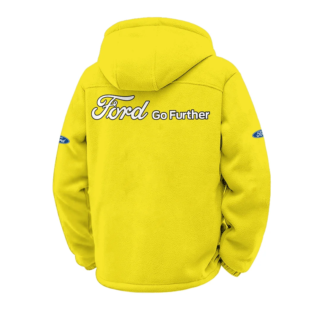 Pickup Legend Winter Fleece Jacket, Heavyweight Plush Fleece HVN1451FO - Yellow - Image 3