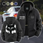 Off-Road Apparel Fleece Windbreaker Jacket, Brushed Fleece Wind-Resist Layer HVN1451FR - Black