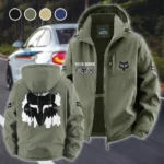 Off-Road Apparel Fleece Windbreaker Jacket, Brushed Fleece Wind-Resist Layer HVN1451FR - Green