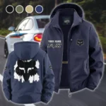 Off-Road Apparel Fleece Windbreaker Jacket, Brushed Fleece Wind-Resist Layer HVN1451FR - Navy