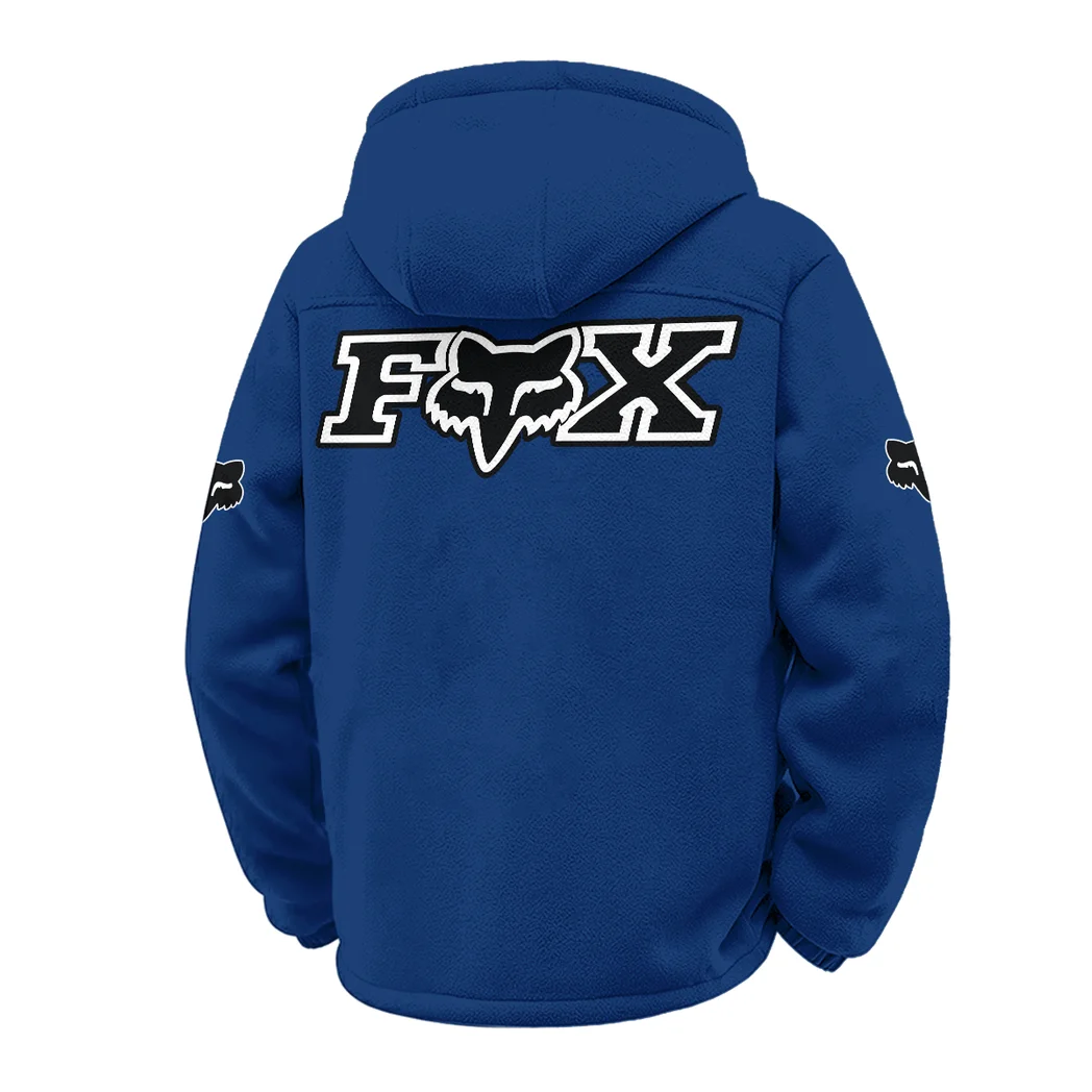 Off-Road Apparel Winter Fleece Jacket, Brushed Interior Winter Fleece HVN1451FR - Navy - Image 3