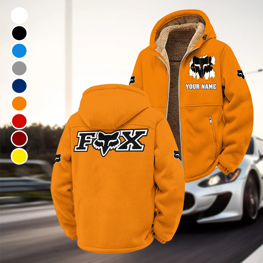 Off-Road Apparel Winter Fleece Jacket, Brushed Interior Winter Fleece HVN1451FR - Orange