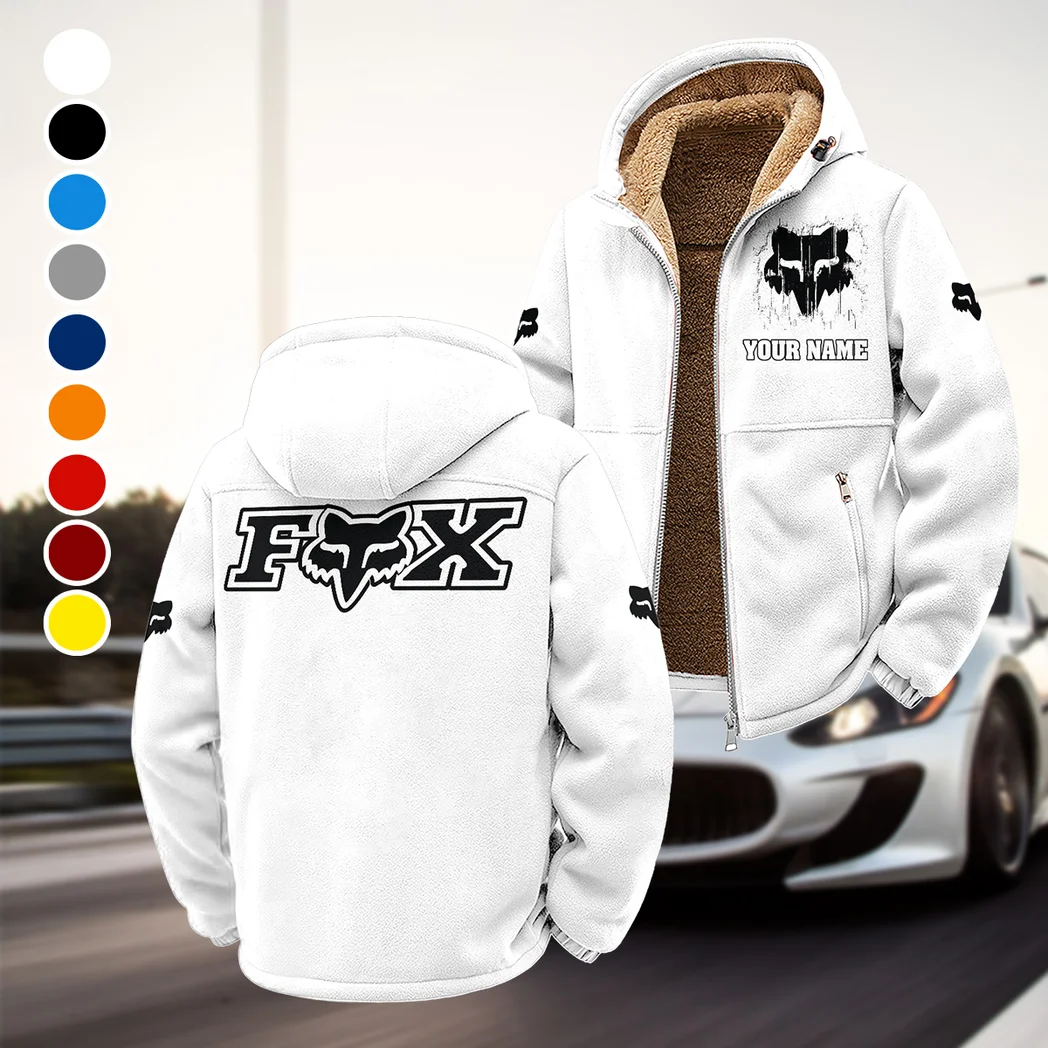 Off-Road Apparel Winter Fleece Jacket, Brushed Interior Winter Fleece HVN1451FR - White