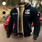 Prestige Sedan Fleece-Lined Hooded Jacket, Heavyweight Cozy Sport Shell HVN1451GE - Black