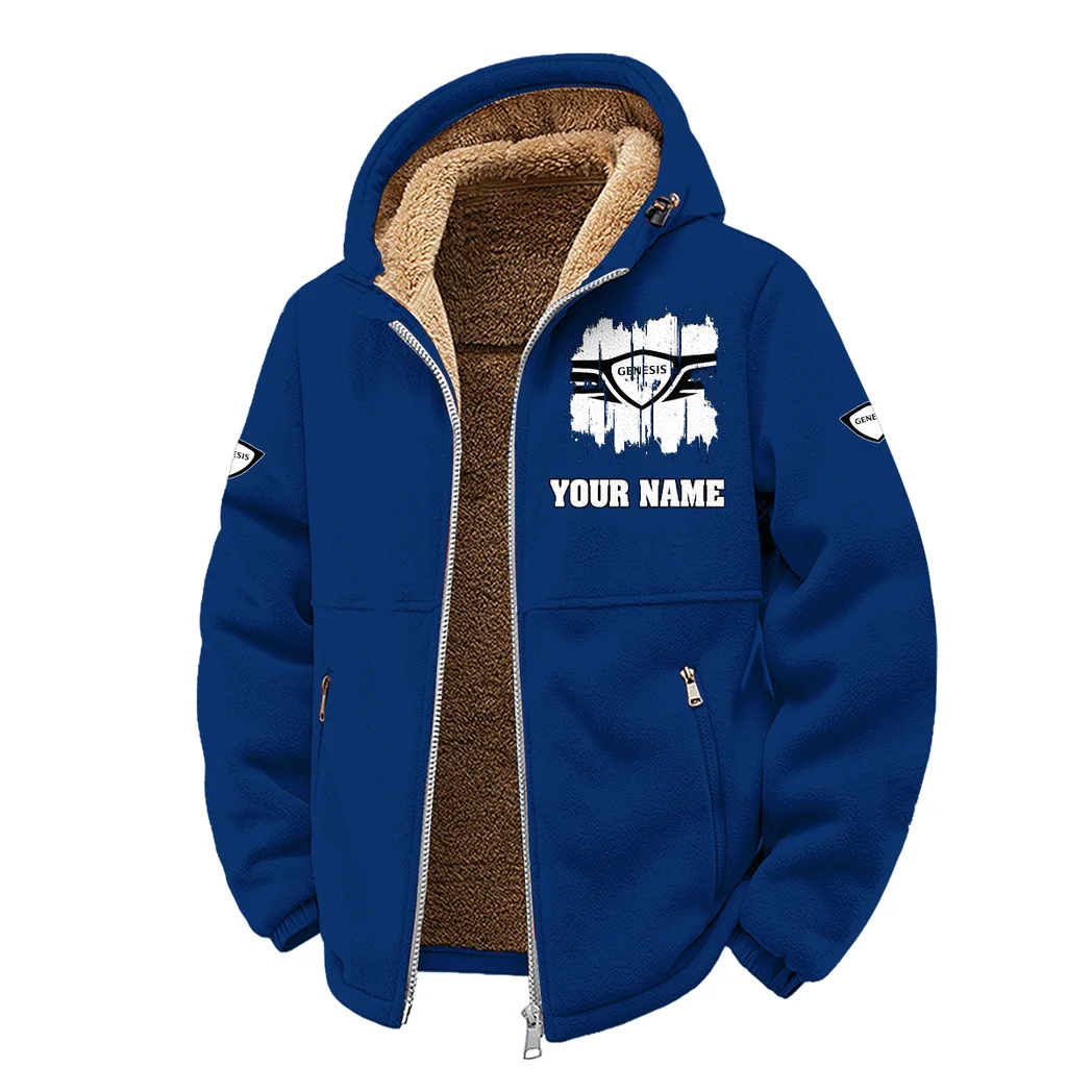 Prestige Sedan Winter Fleece Jacket, Luxe Microfleece Pullover HVN1451GE - Navy - Image 2