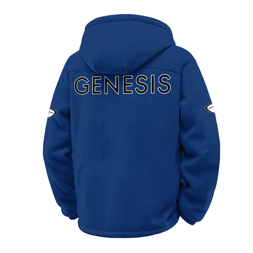 Prestige Sedan Winter Fleece Jacket, Luxe Microfleece Pullover HVN1451GE - Navy - Image 3