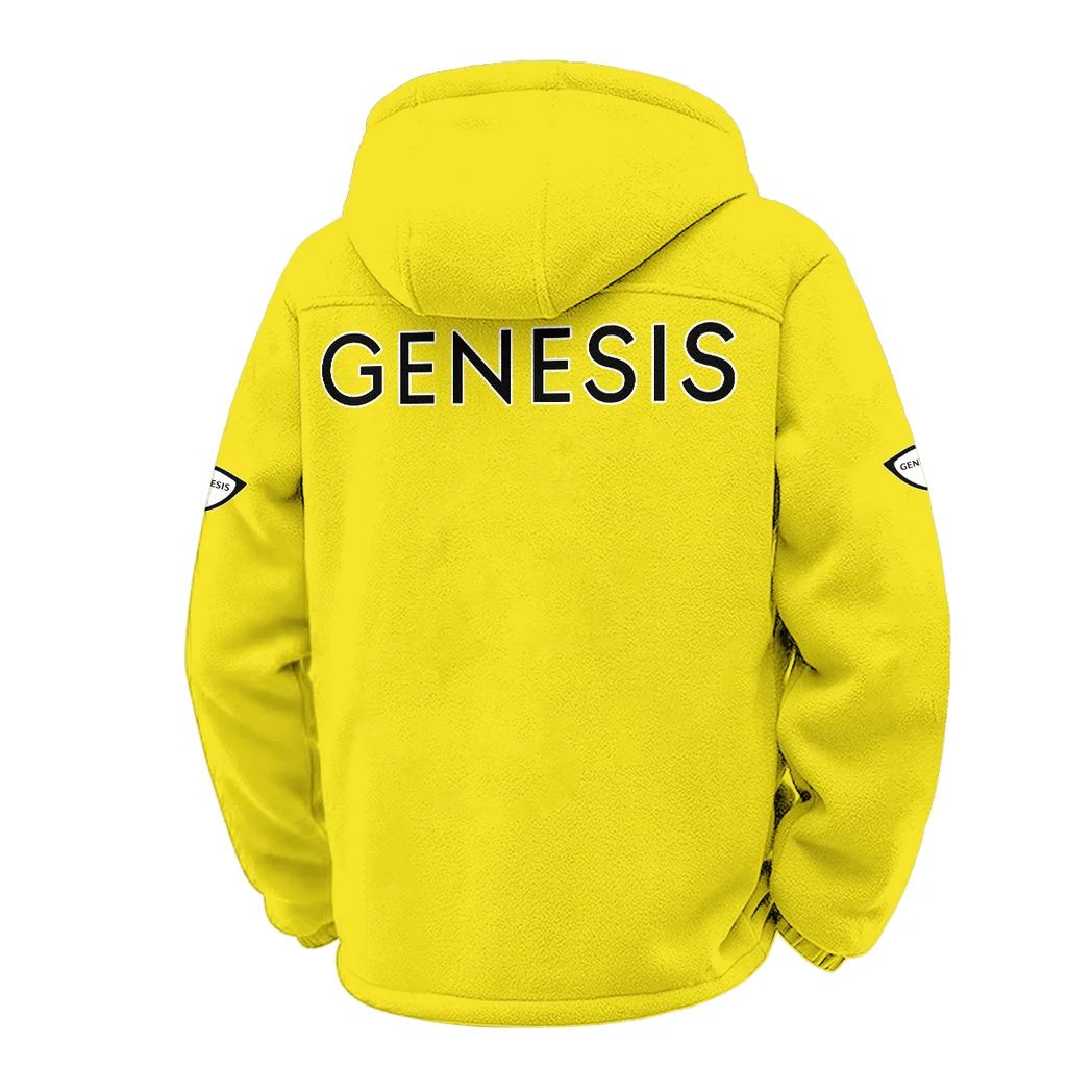 Prestige Sedan Winter Fleece Jacket, Luxe Microfleece Pullover HVN1451GE - Yellow - Image 3
