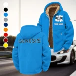 Prestige Sedan Winter Fleece Jacket, Luxe Microfleece Pullover HVN1451GE - Cyan