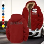 Prestige Sedan Winter Fleece Jacket, Luxe Microfleece Pullover HVN1451GE - Wine