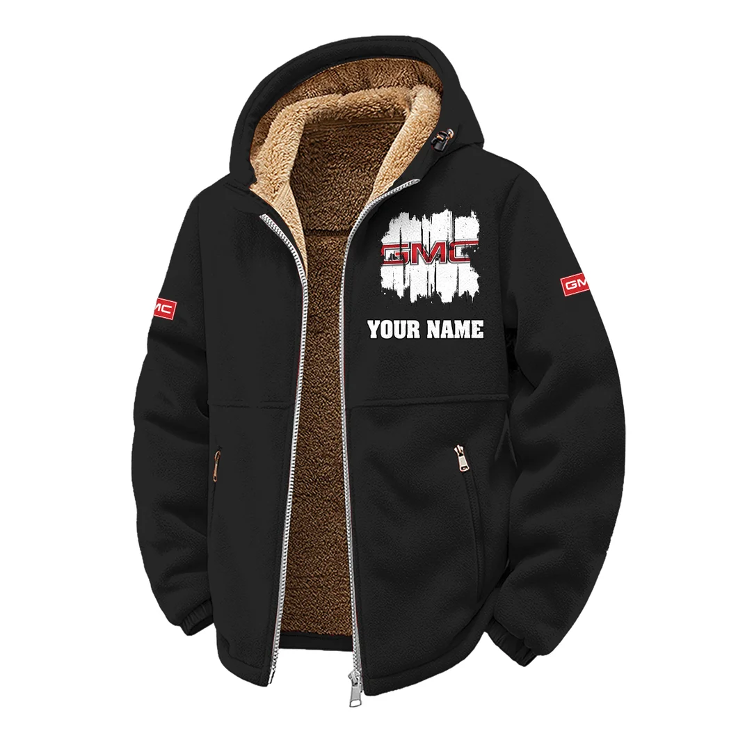 Cargo Vehicle Winter Fleece Jacket, Anti-Pill Thermal Fleece HVN1451GM - Black - Image 2