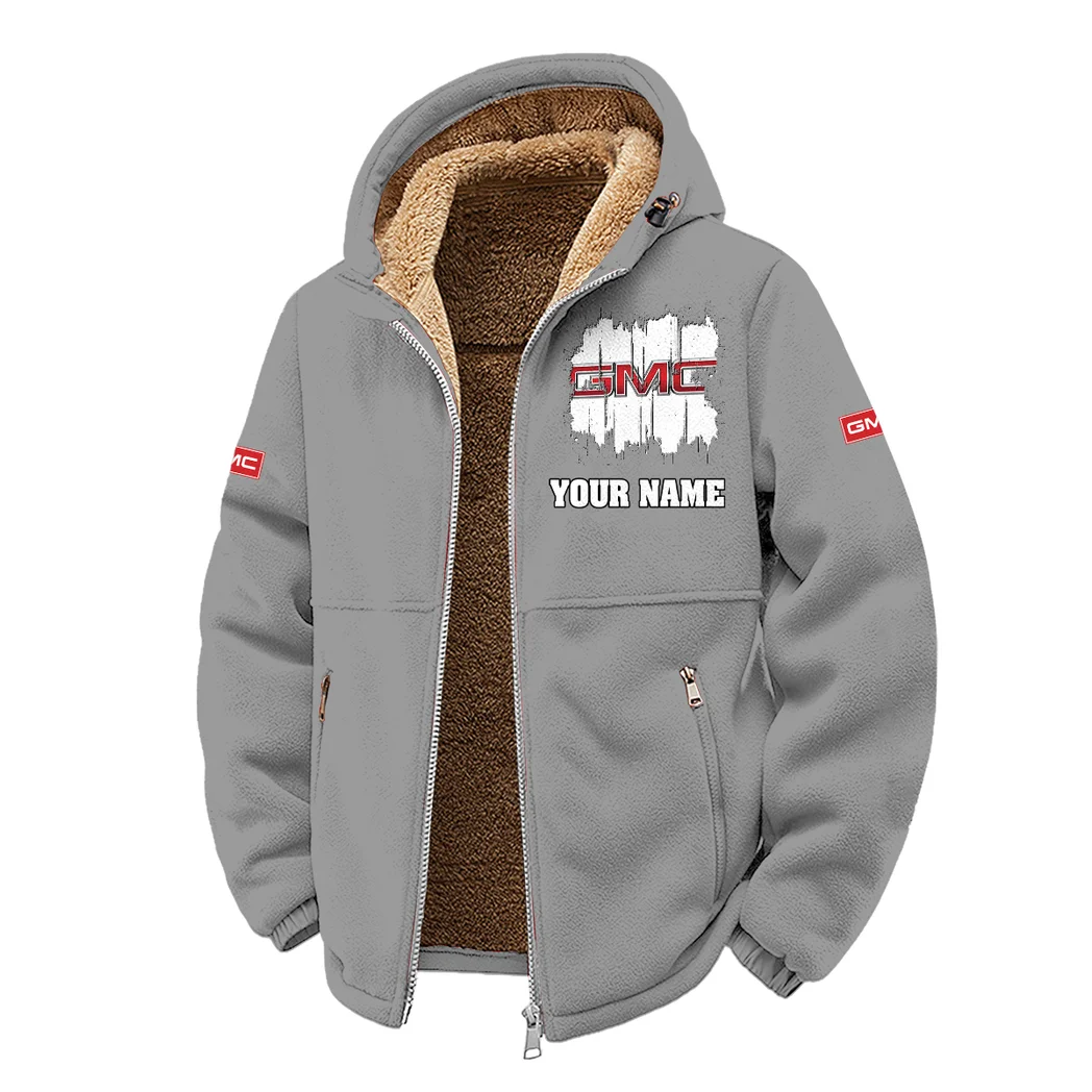 Cargo Vehicle Winter Fleece Jacket, Anti-Pill Thermal Fleece HVN1451GM - Grey - Image 2