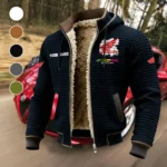 Engine Spirit Fleece-Lined Hooded Jacket, Luxe Cloud-Fleece Hooded Shell HVN1451HC - Black