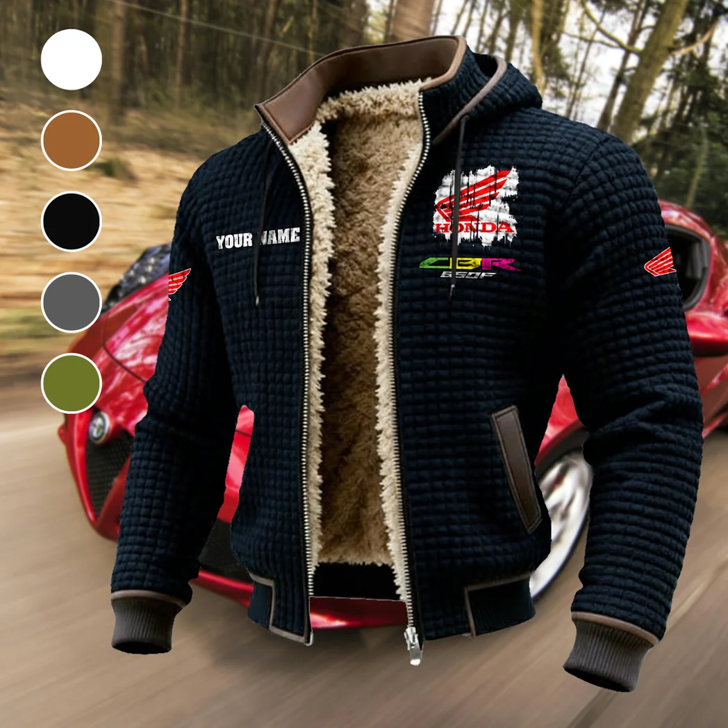 Engine Spirit Fleece-Lined Hooded Jacket, Luxe Cloud-Fleece Hooded Shell HVN1451HC - Black