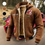 Engine Spirit Fleece-Lined Hooded Jacket, Luxe Cloud-Fleece Hooded Shell HVN1451HC - brown