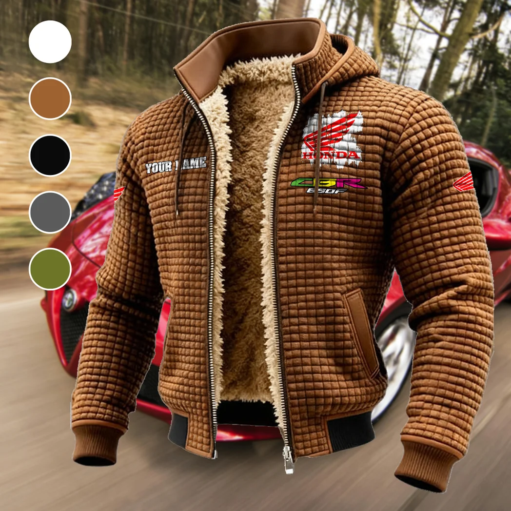 Engine Spirit Fleece-Lined Hooded Jacket, Luxe Cloud-Fleece Hooded Shell HVN1451HC - brown