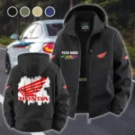 Engine Spirit Fleece Windbreaker Jacket, Midweight Thermal Windbreaker HVN1451HC - Black