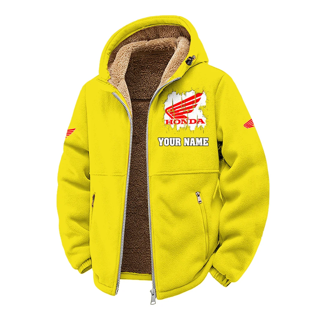 Engine Spirit Winter Fleece Jacket, High-Density Comfort Fleece HVN1451HC - Yellow - Image 2